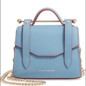 Strathberry micro allegro leather tote